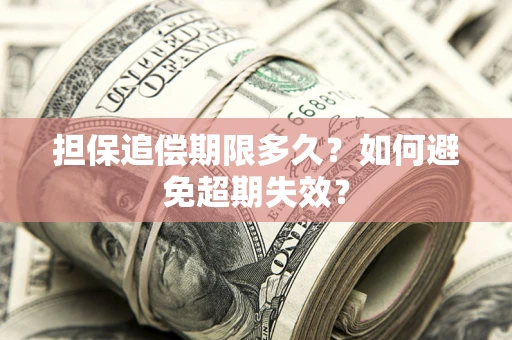 武汉担保追偿期限多久？如何避免超期失效？