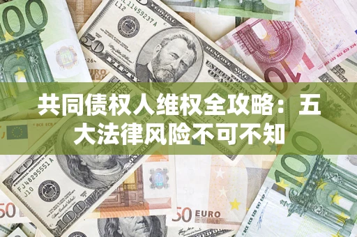 武汉共同债权人维权全攻略：五大法律风险不可不知