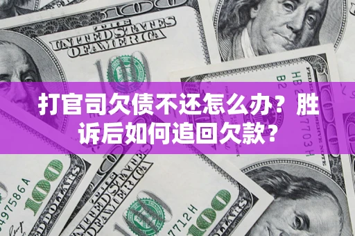 武汉打官司欠债不还怎么办？胜诉后如何追回欠款？