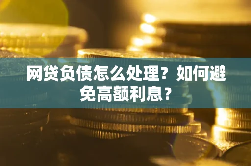 武汉网贷负债怎么处理？如何避免高额利息？