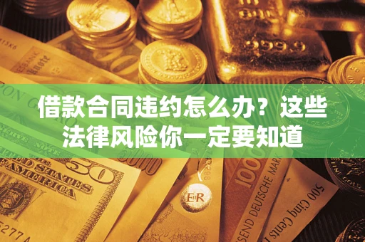 武汉借款合同违约怎么办？这些法律风险你一定要知道