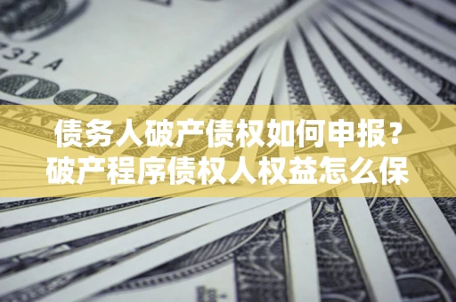 武汉债务人破产债权如何申报？破产程序债权人权益怎么保障？