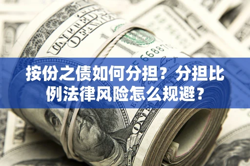 武汉按份之债如何分担？分担比例法律风险怎么规避？