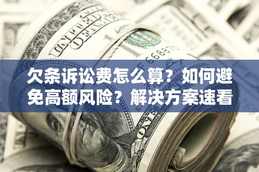 武汉欠条诉讼费怎么算？如何避免高额风险？解决方案速看！