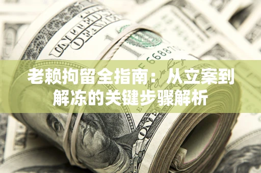 武汉老赖拘留全指南：从立案到解冻的关键步骤解析