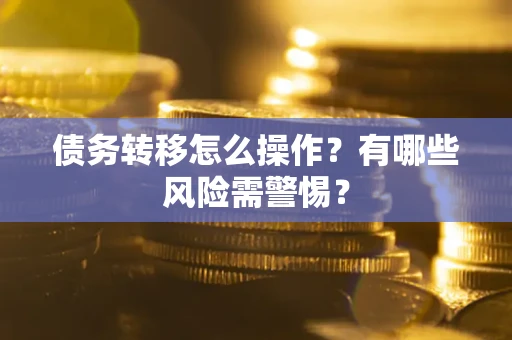武汉债务转移怎么操作？有哪些风险需警惕？