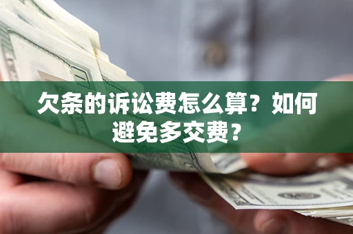武汉欠条的诉讼费怎么算？如何避免多交费？