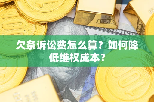 武汉欠条诉讼费怎么算？如何降低维权成本？