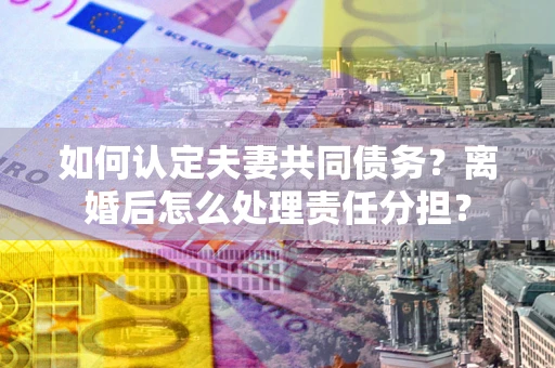 武汉如何认定夫妻共同债务？离婚后怎么处理责任分担？
